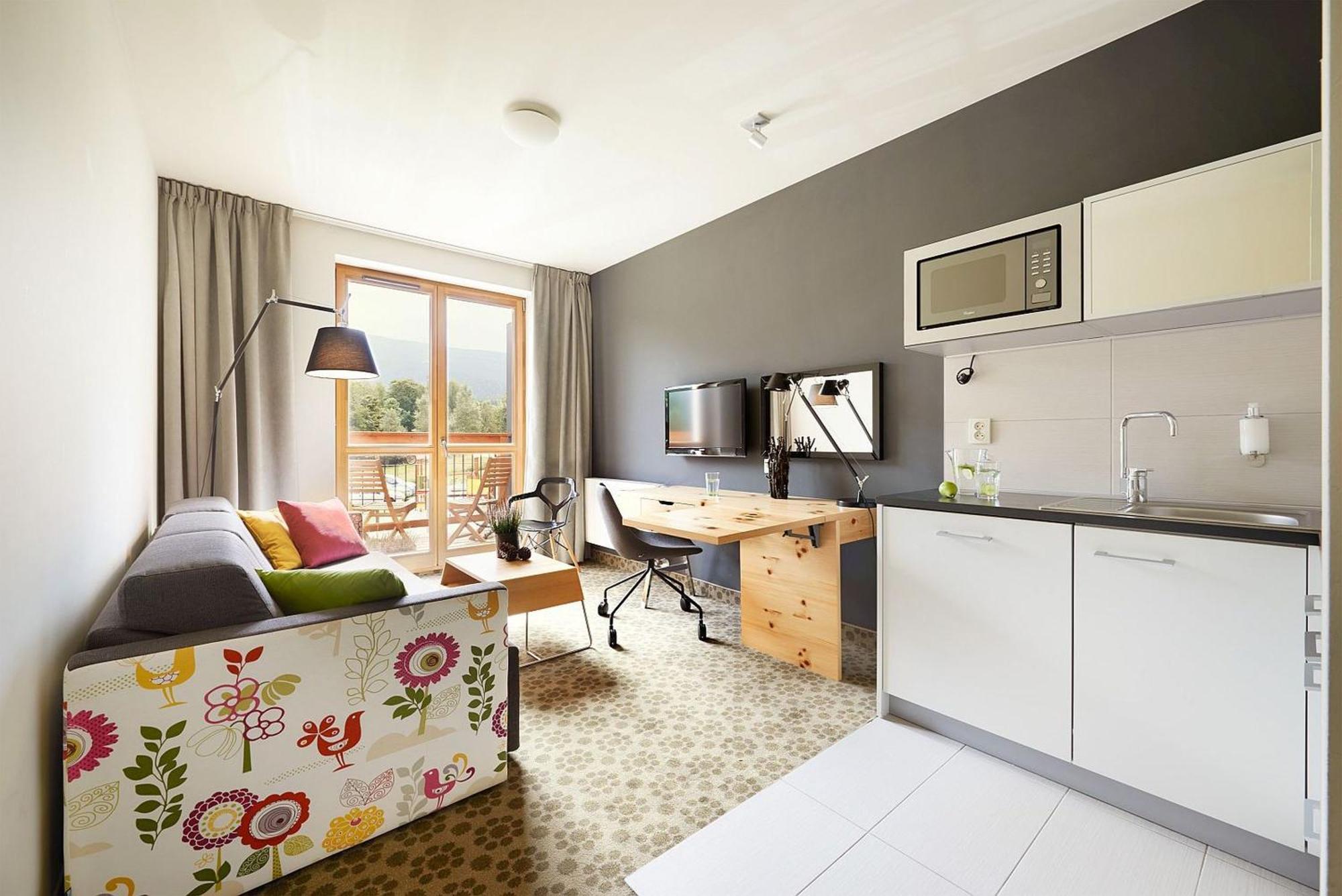 Apartament z 1 sypialnią i widokiem na góry