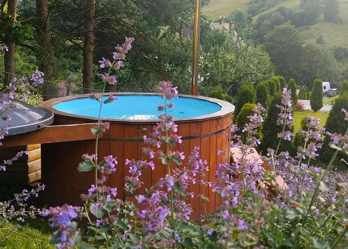 Domek Sielski Zakątek Pieniny ruska bania z jacuzzi Szczawnica